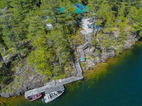This four-bedroom home — located on West Sakinaw Lakeshore Way, Sunshine Coast — was recently listed for $2,395,000, and sold for $2,050,000.