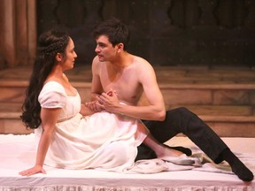 Ghazal Azarbad and Daniel Fong in Romeo and Juliet.