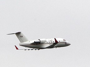 An RCAF CC-144D Challenger VIP transport aircraft