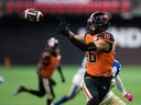 Bryan Burnham missed four games with a rib injury, but aims to bring his high-flying antics back to the B.C. Lions receiving corps on Saturday.
