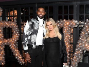 Tristan Thompson and Khloe Kardashian - Tristans LA birthday 2018 - Getty