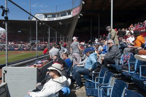 In April and May, the Vancouver Canadians started many of their weekend games in the afternoon rather than evening at Nat Bailey Stadium to take advantage of the warmer temperatures.