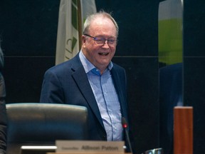Surrey mayor Doug McCallum during a Christmas Eve council meeting at Surrey City Hall on Friday, Dec. 24, 2021.
