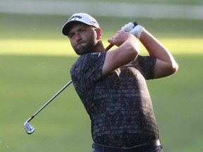 Spain's Jon Rahm takes part in the Pro-Am portion of the BMW PGA Championship at Wentworth Golf Club, in Virginia Water, Britain on Sept. 7, 2022.