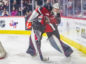 Vancouver Giants goalie Jesper Vikman.