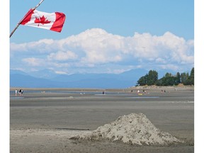 The famous beach Parksville, one of the attractions that has given the area among the highest population of seniors compared to other age groups of anywhere in Canada.