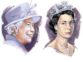 The Monarch, Queen Elizabeth II. Illustration by Kagan McLeod