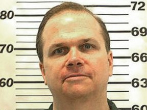 (FILES) This file photo taken on August 19, 2012, provided by the New York State Department of Corrections shows inmate Mark David Chapman.  Mark David Chapman, the murderer of former Beatle John Lennon, was denied a ninth request for release, according to the prison authorities of the State of New York on August 29, 2016."I can confirm that the request was denied," said a spokesman contacted by AFP. She added that she had no further details on the decision of the parole board.