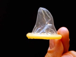 A condom is shown in this file photo.