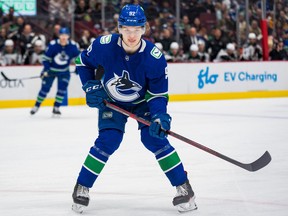 Vancouver Canucks forward Vasily Podkolzin.