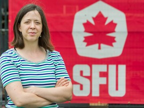 File photo of Holly Andersen at SFU in June  2020. Andersen has been trying to spearhead a name change at Simon Fraser University away from the Clan.