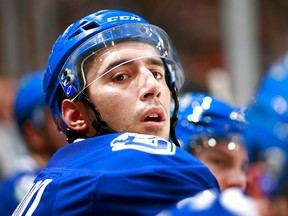 Frank Corrado played 28 games for the Vancouver Canucks, after being chosen in the fifth round of the 2011 draft, and remains an ardent follower of the struggling NHL club.