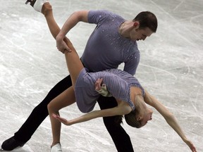 In this Dec. 8, 2006, file photo, Bridget Namiotka and John Coughlin perform during the ISU Junior Grand Prix of Figure Skating Final in Sofia, Bulgaria.
