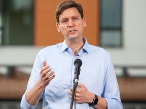 NDP leadership hopeful David Eby announces his housing plan to make housing more affordable across the province