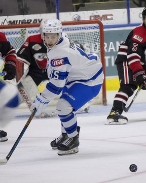 Penticton Vees center Dovar Tinling, 19.