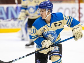 Josh Nadeau, older brother and teammate of BCHL leading scorer Bradly Nadeau, is a star in his own right for the Penticton Vees, who will be hosing this weekend’s league all-star festivities.
