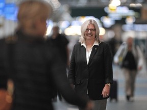 Tamara Vrooman, CEO of Vancouver International Airport (YVR) on October 25, 2022. A resurgence of domestic air traffic, much of it driven by "revenge travellers," as they've been dubbed, has brought lift back to YVR, but won't alter its change in strategic direction.