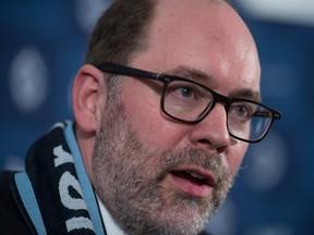 Axel Schuster is seen during a news conference, in Vancouver, B.C. Friday, November 15, 2019.