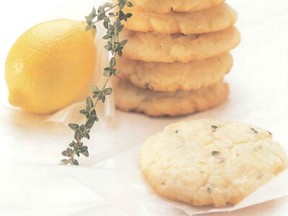 Lemon Thyme Shortbread Cookies are a wonderful not too sweet cookie with great flavor. Try making with rosemary for a different variation. Photo: E.Jane Armstrong.