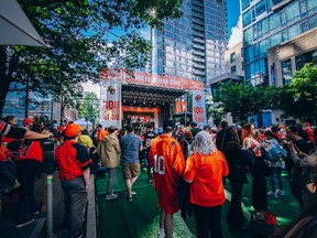 The B.C. Lions backyard party was packed ahead of their 2022 season home opener. The team is hoping to exceed the 34,000 they had for that game on Sunday in the CFL Western Semifinal against Calgary.