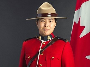 Formal RCMP portrait of Const. Shaelyn (Tzu-Hsin) Yang.