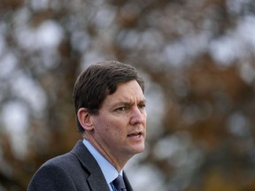 B.C. Premier David Eby announces a new public safety plan in Vancouver on Sunday, November 20, 2022. British Columbia is retracting plans to scrap individualized funding for children with an autism diagnosis, a proposal that had sparked criticism from parents.THE CANADIAN PRESS/Darryl Dyck
