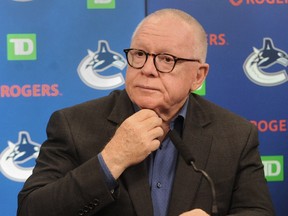 Vancouver Canucks' president of hockey operations Jim Rutherford in May 2022.