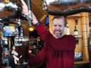 Pete Mahony in his establishment, Mahony's Tavern, on Nov. 17 in Vancouver that promises to be a good location to watch the World Cup.