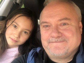 Maple Ridge single father Derrick Pelley, 57, and his daughter Heidi, 9, hit the mall this week in search of bargains.
