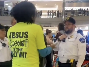 A man wearing a Jesus shirt was asked to leave a Minnesota mall.