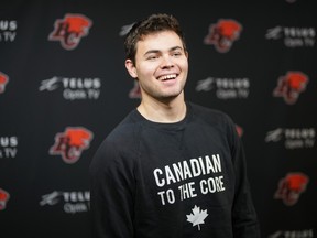 ‘I think that throughout my career, I’m going to be looking at this (B.C. Lions) group and being like, ‘this is where the bar is set,’ and I was really, really fortunate to be a part of that,’ departing quarterback Nathan Rourke said Tuesday.