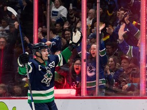 Canucks captain Bo Horvat became a dad over the weekend