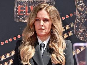 Lisa Marie Presley at TCL Chinese Theatre in Hollywood for handprint ceremony in June 2022.