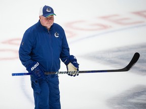 Bruce Boudreau at Rogers Arena.