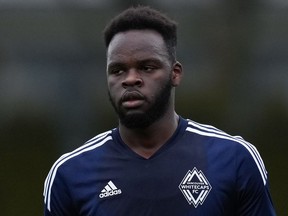 Canadian defender Karifa Yao is one of the new players looking to make an impression with the Vancouver Whitecaps this season. The club picked up the 22-year-old Montreal native in the MLS re-entry draft in November. Yao looks on during the opening day of the MLS soccer team's training camp, in Vancouver, on Monday, January 9, 2023.