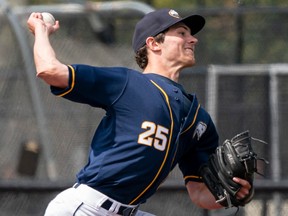 Pitcher Adam Maier when he was with the UBC Thunderbirds.