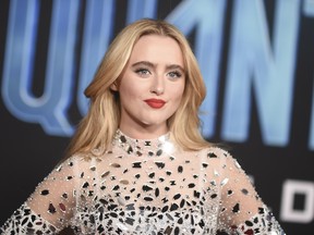 Kathryn Newton arrives at the premiere of "Ant-Man and the Wasp: Quantumania" on Feb. 6, 2023, at Regency Village Theatre in Los Angeles.