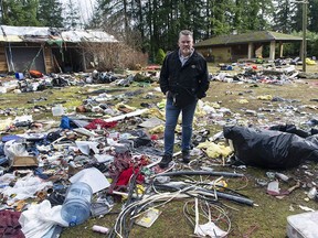 About six months ago, the owner of this property at 20256 34th Avenue in Langley sold the property and moved away. Since then, the property has transformed into a party house and a destination for construction and household garbage.