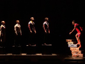 In Broken Chord, choreographer Gregory Maqoma, four singers from South Africa, and 16 members of Vancouver Chamber Choir tell the story of the African Native Choir's visit to the West. DanceHouse presents the show at Vancouver Playhouse Feb. 23-25.