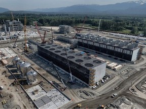 LNG Canada site construction activities in Kitimat in September 2022.