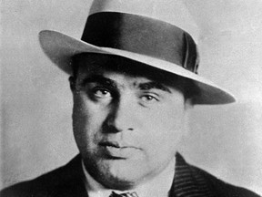 Chicago gangster Al Capone has his photo taken while in custody in Philadelphia, May 18, 1929, on charges of carrying concealed weapons. (AP file photo)
