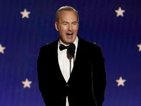 Bob Odenkirk accepts the award for best actor in a drama series for "Better Call Saul" at the 28th annual Critics Choice Awards in Los Angeles on Jan. 15, 2023.