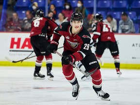 Even after missing 20 games with the Giants so far this season, Samuel Honzek is still second on the club in scoring with 45 points, including 19 goals — the last pair of which came Monday in a Family Day overtime win over the visiting Spokane Chiefs.