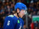 Brock Boeser's trademark smile has been replaced by the look of wondering what his NHL future holds.