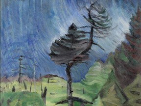 A detail from Emily Carr's 1943 painting Survival.