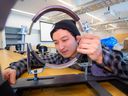 Isaac Yoon is one of the three students in this year’s SFU School of Sustainable Energy Engineering class who are working on a new method of powering the historic, heralded Stanley Park miniature train.