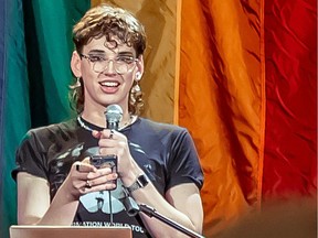 Carter Sawatzky, One TWU's co-director, said "some came out for the first time, others talked about their sexuality, gender and how it felt to be looked at or seen as not normal."