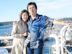Amanda Zhao with former boyfriend Ang Li, who was found responsible for her death.