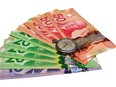 canadian money and watch