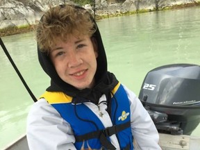 Ethan Bespflug is shown in this undated family handout photo. Ethan Bespflug was a good kid who worked hard, helped look after his four younger siblings, and loved fishing with his stepfather, his aunt said, two days after the 17-year-old was fatally stabbed on a Metro Vancouver bus.